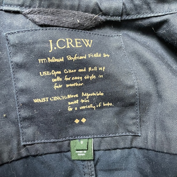 Navy blue JCrew jacket. - Picture 3 of 3